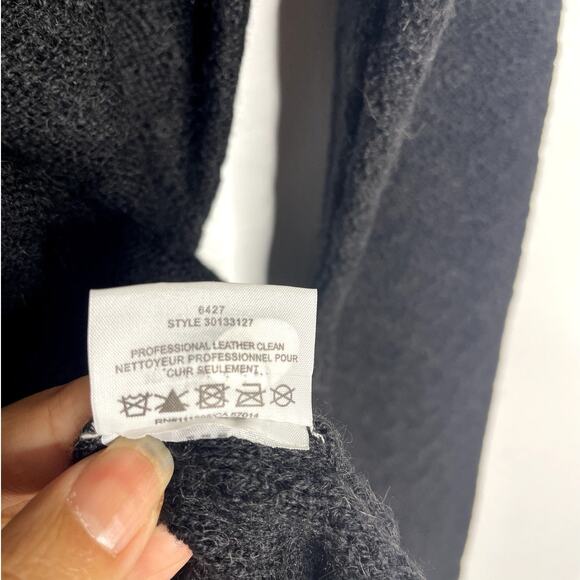 Tory Burch Tunic Sweater Black wool alpaca blend M - Picture 6 of 8